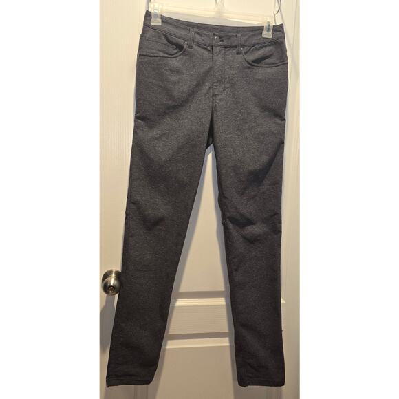 Lululemon ABC Pant Skinny Tech Canvas sz 30x32  Heathered Deep Navy - Picture 1 of 8